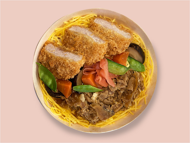 <とんかつ まい泉>ヒレかつと肉ちらし弁当