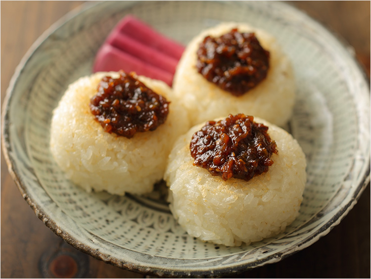 ふき味噌の焼きおにぎり