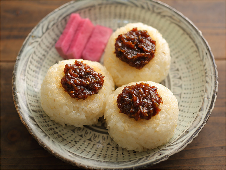 ふき味噌の焼きおにぎり