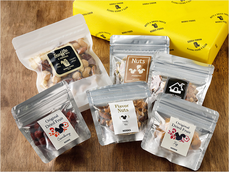 <NOOKS FOODS>トリュフナッツ&フロマージュとおつまみナッツ・ドライフルーツセットL