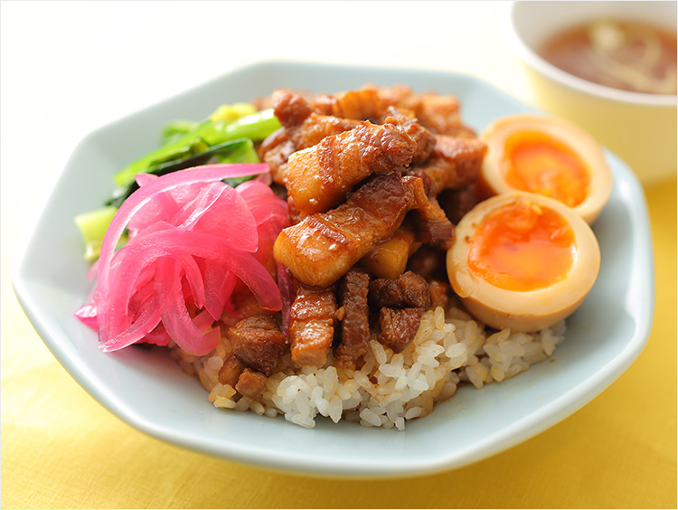 付け合わせとスープの出来上がりのイメージ