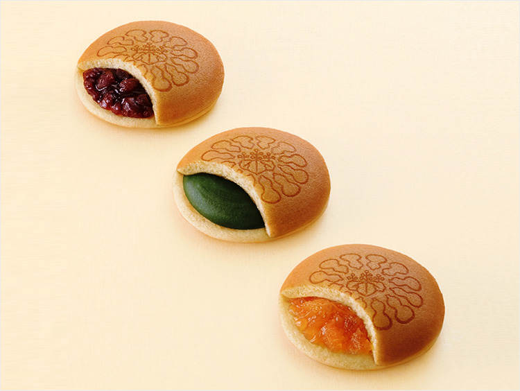 <両口屋是清>千なり(粒あん・抹茶あん・林檎あん)