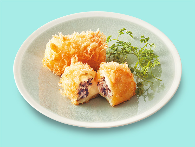 <発酵kitchenリッチクリームコロッケ東京>磯沼ミルクファームのジャージーヨーグルトを使用したレアチーズ&リッチクリームコロッケ