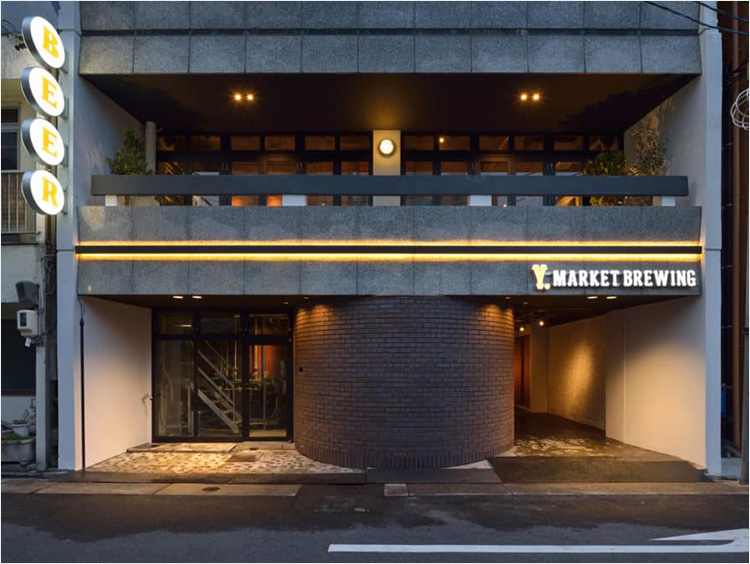 ＜ワイマーケットブルーイング＞店舗玄関
