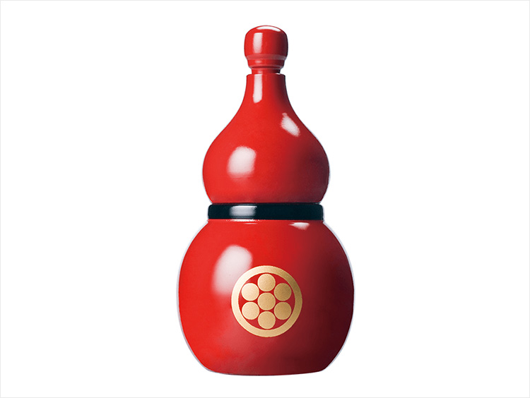 塗ひょうたん・赤(容器)