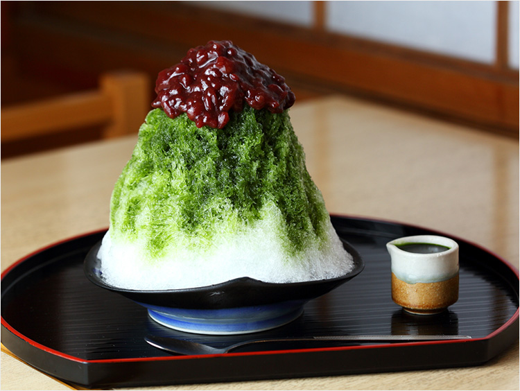 <四季茶寮 えど>四季茶寮 えどのかき氷 抹茶きんとき