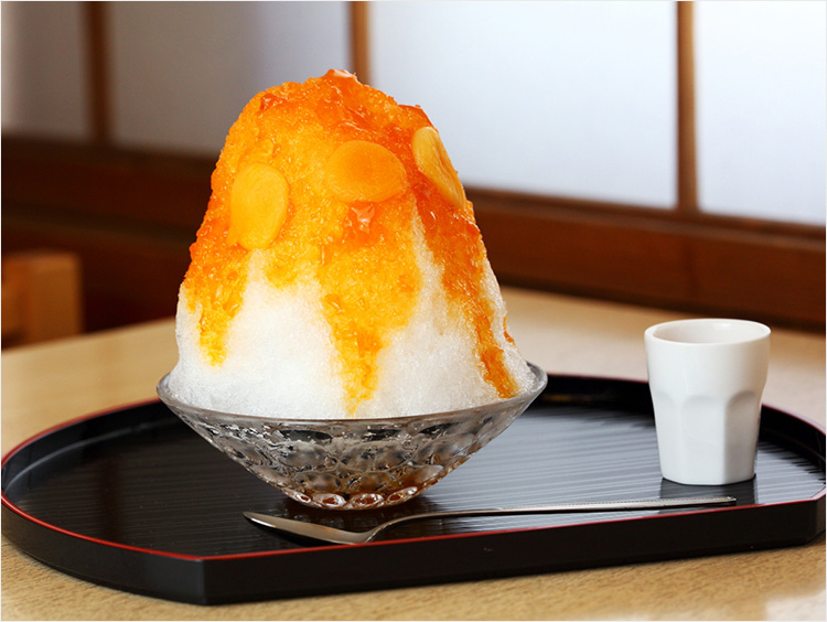 <四季茶寮 えど>四季茶寮えどのかき氷 あんず