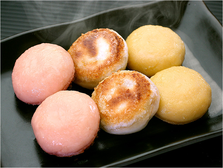 <夏目家>3種の丸もち餃子盛り合わせ