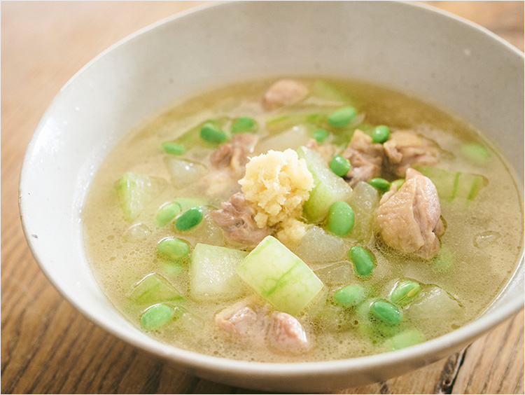 冬瓜と鶏肉の塩うま煮