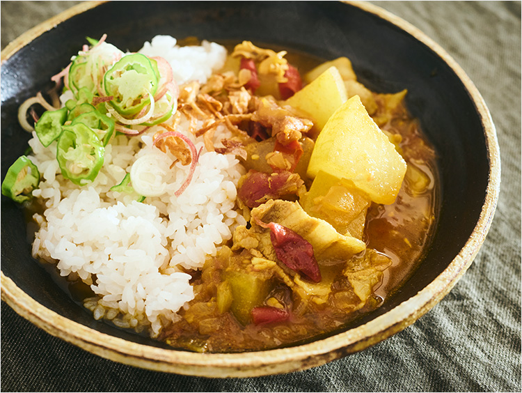 冬瓜と豚肉の和風カレー