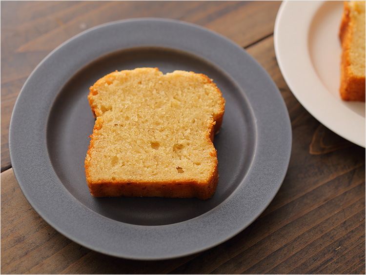 バナナパウンドケーキの仕上がり