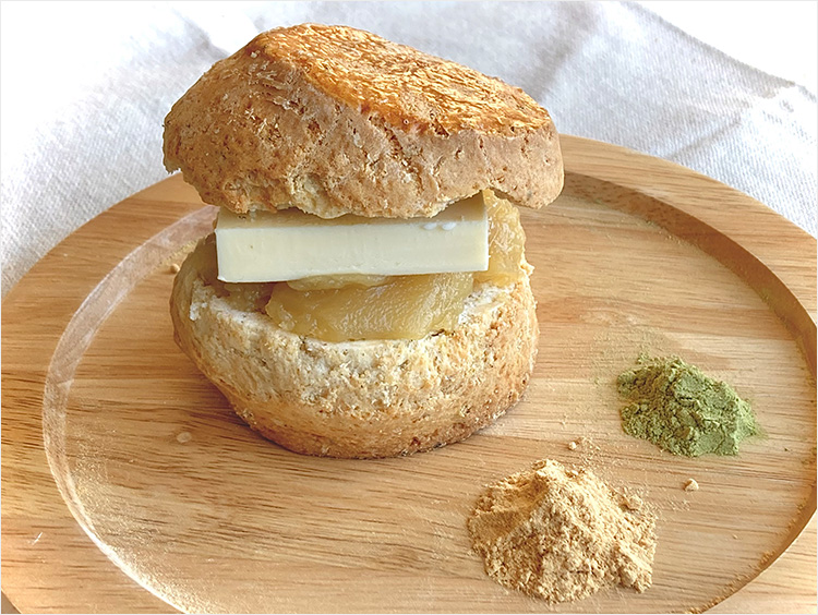 <bake shop HELLO>きなこあんバターのスコーンサンド