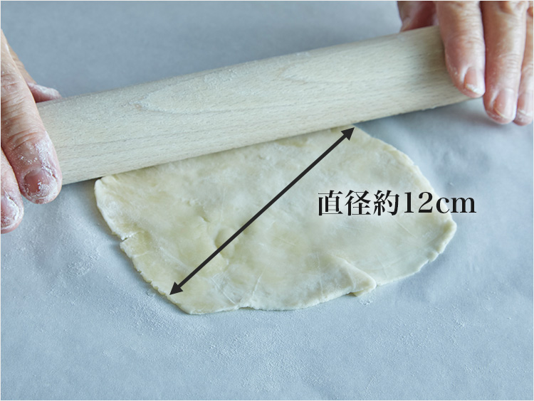 生地をのばすイメージ
