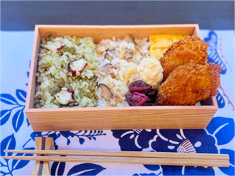 <美食半島>美食半島特製出汁ごはん弁当