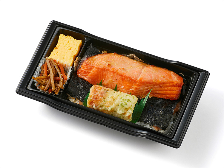 <醸す>銀さけ熟成味噌漬け明太海苔2段弁当
