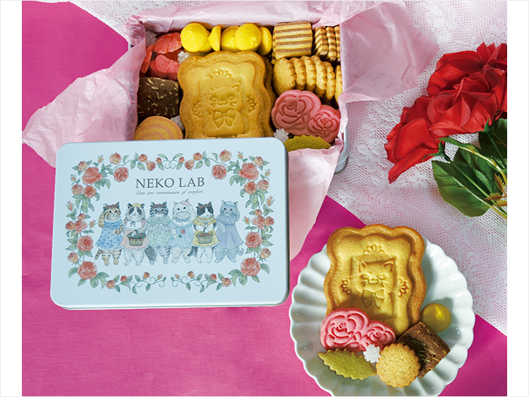 <ネコラボ>春限定ROSE缶