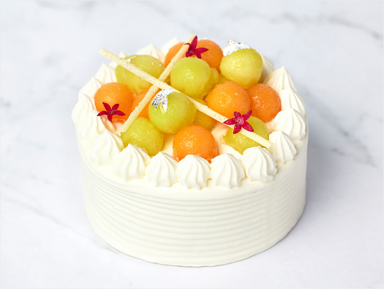 <ザ・ペニンシュラ ブティック&カフェ>ジャージークリームのメロンショートケーキ