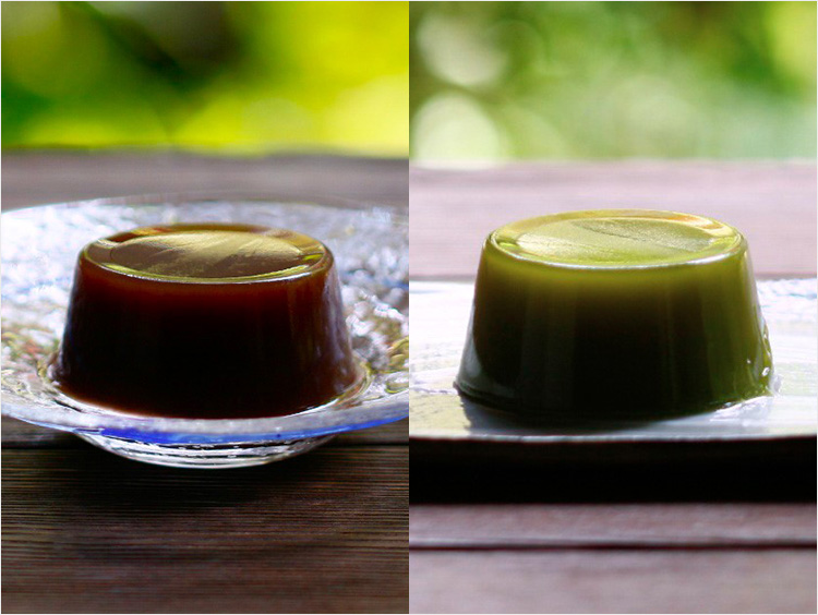 <老松>水ようかん、抹茶水ようかん