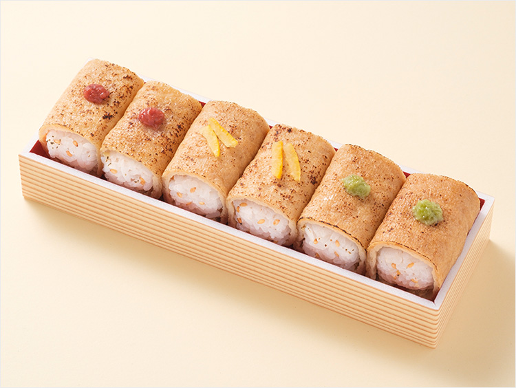 <すしべん>焼いなり3種味比べ