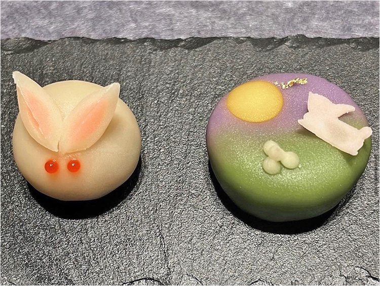 <菓匠花見>上生菓子 うさぎ/仲秋